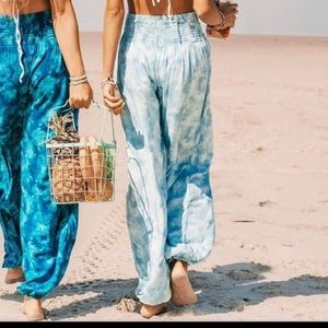 Lotus and Luna Rodanthe Harem Pants light blue